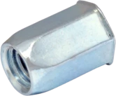 Гайка-заклепка шестигранная потайная головка M10 (основа 1,0-3,5 мм.)