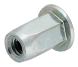 Гайка-заклепка шестигранная плоская головка M10 (основа 1,0-3,5 мм.)