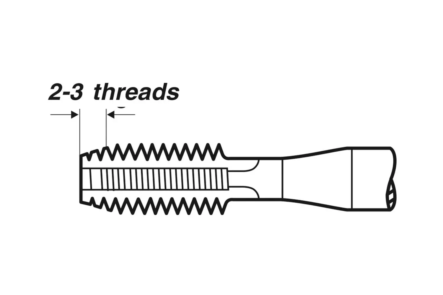 Метчик VOLKEL машинный левый М4х0,7 (33430)