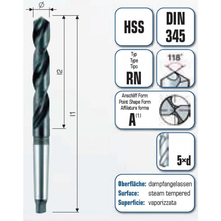 ALPEN Сверло по металлу ALPEN конус Морзе Ø 17 мм. 0020201700100