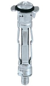 Анкер для гипсокартона "MOLLY" с винтом MOL "Wkret-Met", белый цинк, 4x38