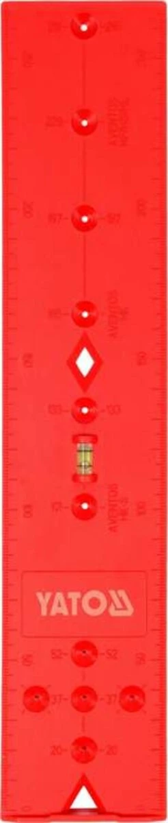 YATO Шаблон розмічальний отворів YATO для меблевих завісів, 270х 55х 3,6 мм  | YT-44136