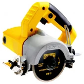 Плиткорез ручной DeWalt , диск 110мм, глубина 34мм, наклон 45грд, 1300 Вт, мокрый и сухой рез, вес 3