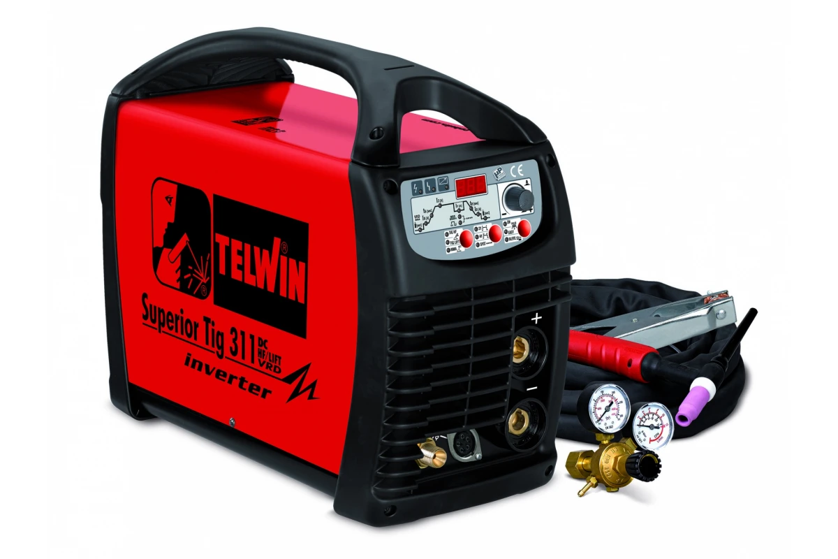 TELWIN Аппарат аргонно-дуговой сварки Telwin SUPERIOR TIG 311 DC-HF/LIFT VRD 230-400V | 816037