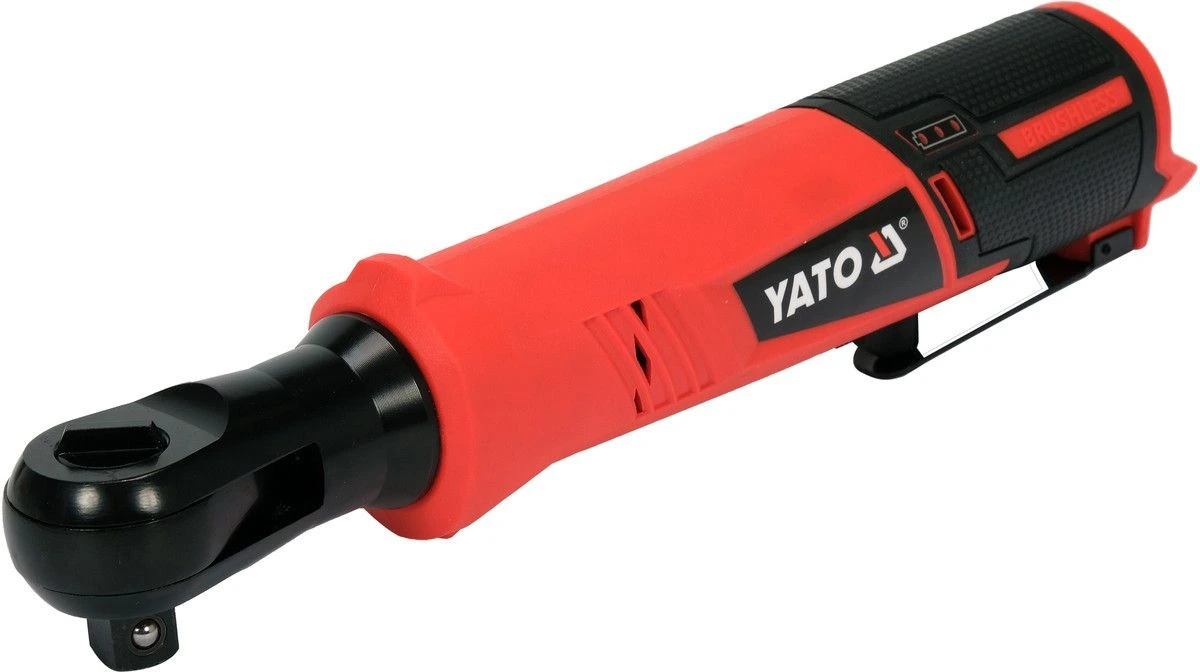 YATO Тріщатка ударна акумуляторна безщіткова YATO: Li-Ion 12 В, квадрат 1/2", 80 Нм(БЕЗ АКУМУЛЯТОРА)