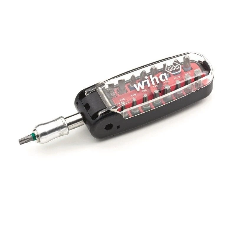 Wiha W35565 Набор бит Croco box в пластмассовой коробке с универсальным магнитным держателем
