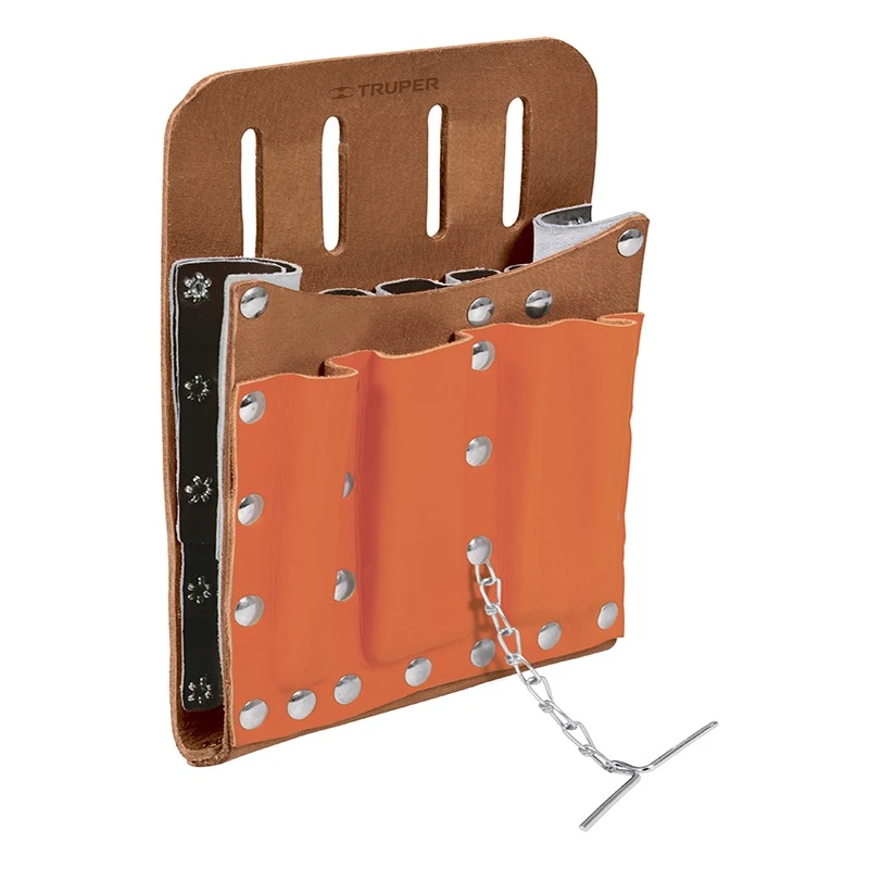TRUPER POHE-11CU Пояс столяра, Шкіра, Профі 11 кишень 220х152мм (2,5мм)