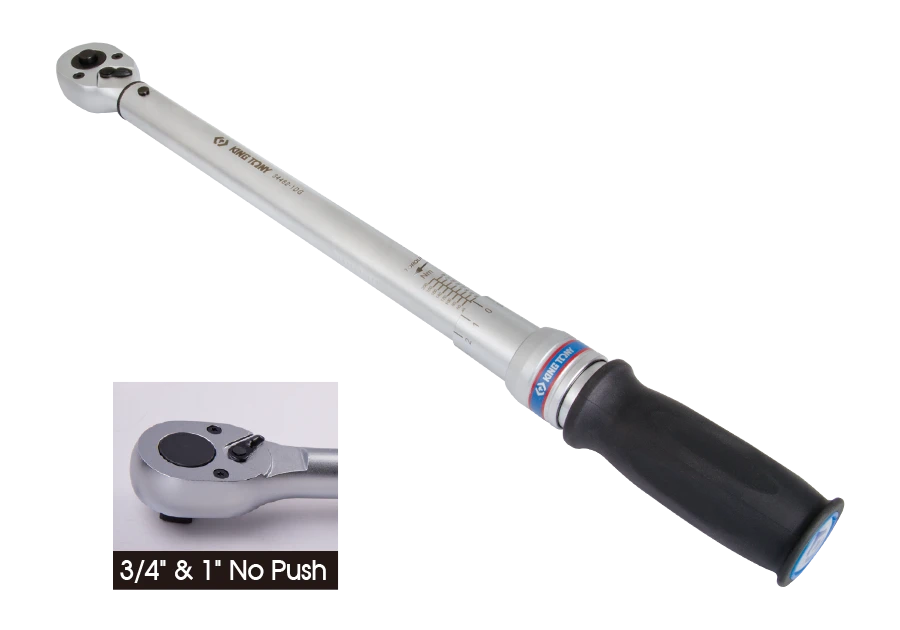 KING TONY Ключ динамометрический 1/4" 30~200IN.LB двойная установка | 34262-1CG