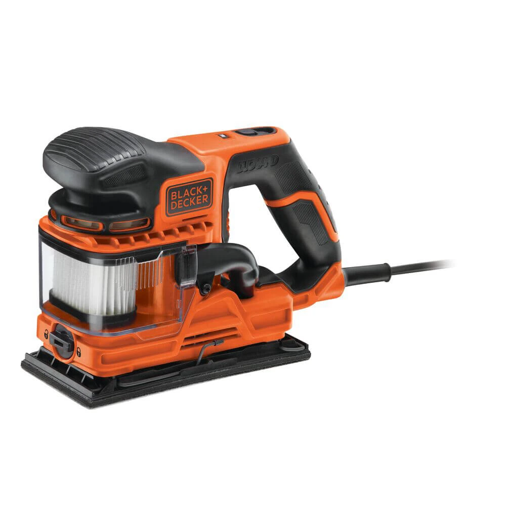 Шліфмашина вібраційна BLACK+DECKER DuoSand, 270 Вт, 5000-13000 об/хв, 115х230 мм