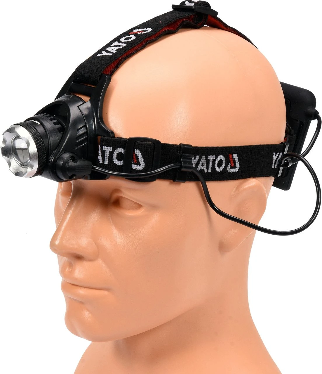 YATO Ліхтар на чоло світлодіодний (XM-L2 CREE) YATO, 3 режими, Р=10Вт, Ф= 450lm, живл.- 4х АА батаре