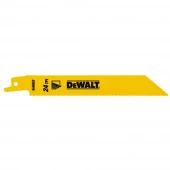 DeWALT Полотно пильное биметаллическое по металлу, чистый рез, длина 152 мм, 23 TPI, 5 шт