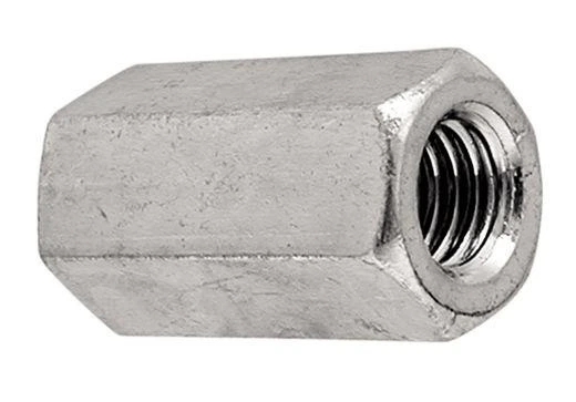 Гайка втулка шестигранная удлиненная, высокая нержавеющая М  5 DIN 6334