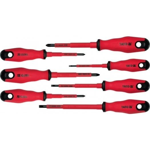YATO Набір викруток діелектричних ізольованих YATO до 1000 V. 7 шт.  | YT-2828