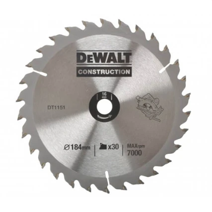 DeWalt DT1151 Пильный диск S30 184*16 мм 30Т
