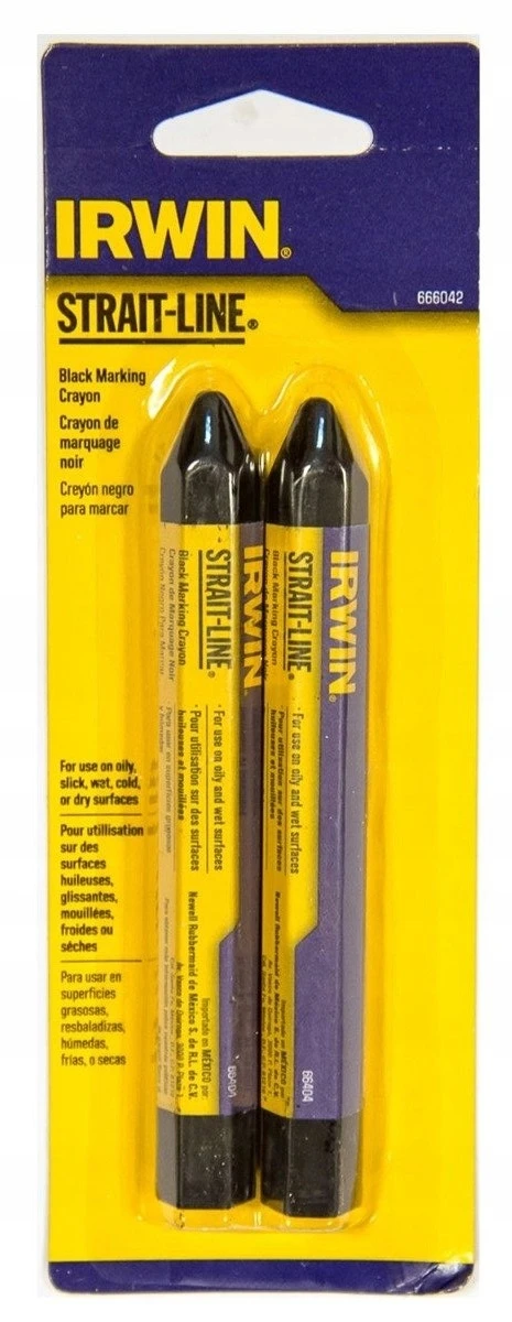 IRWIN Мелок-карандаш разметочный Strait-Line 2 шт Черный (666042) | 666042