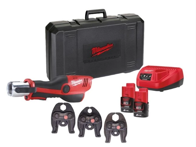 MILWAUKEE Акк. инструмент для обжима труб M12 HPT-202C Geberit Mapress Set | 4933480902