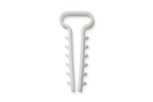 Дюбель-ёлочка (6х3) для плоских проводов белый (пач 100шт) APRO