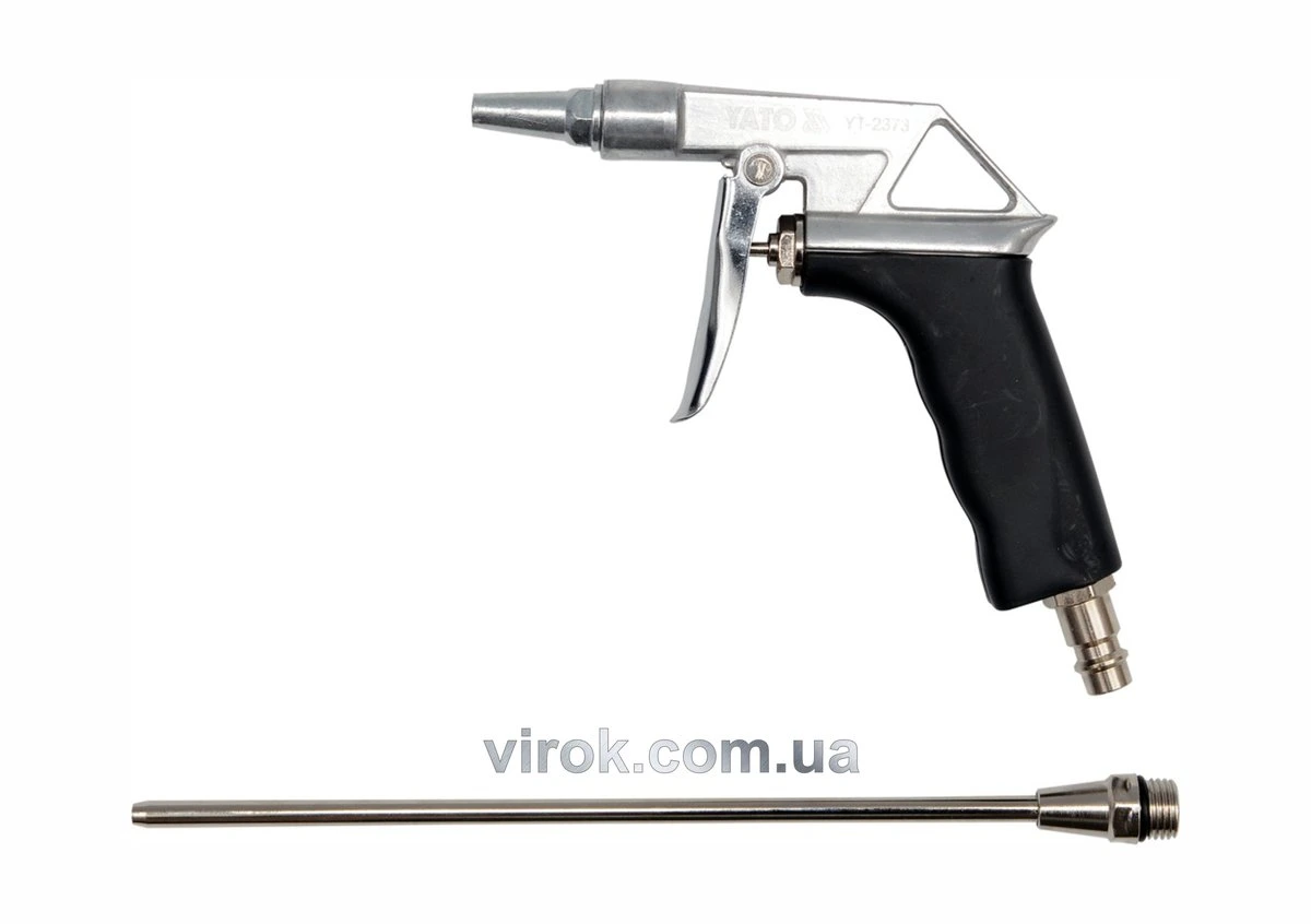 YATO Пістолет пневматичний продувальний YATO з подовженим соплом, 1/4", 0.8 MPa  | YT-2373