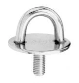 Нержавеющий обушок на круглой пластине с винтом