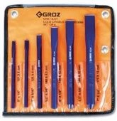 GROZ Набор зубил (125 x 6, 125 x 8, 140 x 10, 150 x 13, 163 x 16, 175 x 19) СHS/6/ST