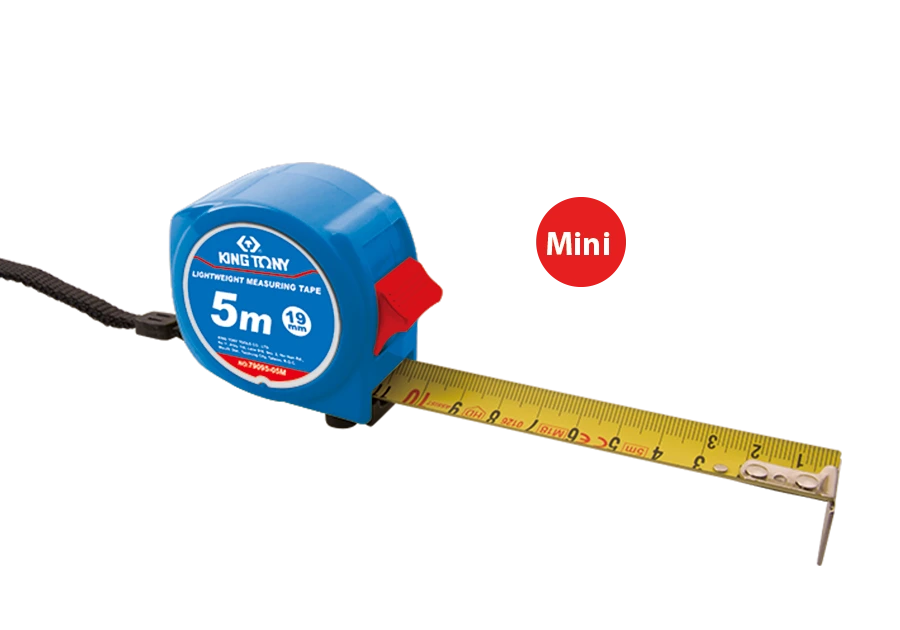 KING TONY Рулетка 5м, 19 мм, Мини | 79095-05M