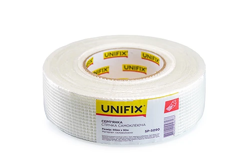 Лента стекловолоконная серпянка 50мм*90м UNIFIX
