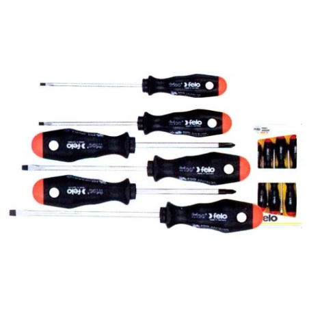 FELO Набор отверток FRІCO 4хSL / Ph1x80 / ​​Ph2x100 // 50096117