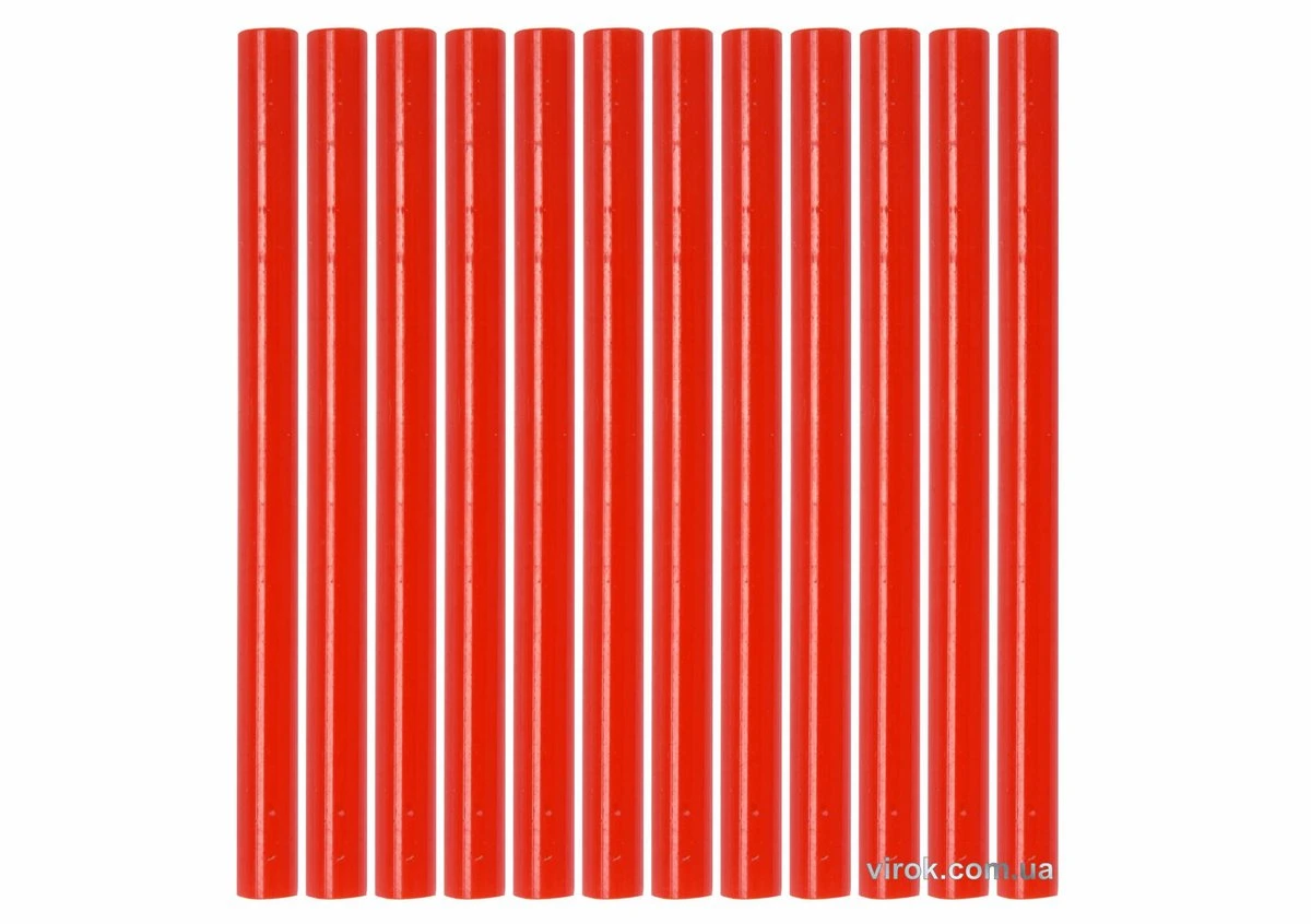 YATO Стержні клейові YATO Ø=7,2 x 100 мм, червоні : уп. 12 шт.  | YT-82442