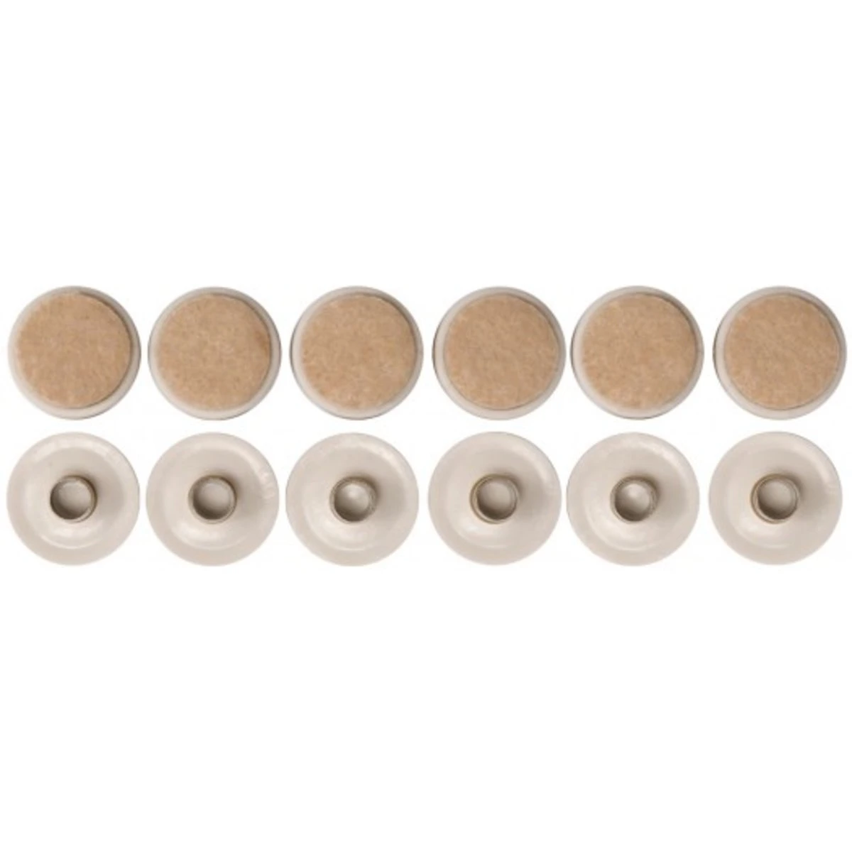 VOREL Прокладки пластикові фільцеві на штифт. 22 мм. Набір 12шт  | 74926