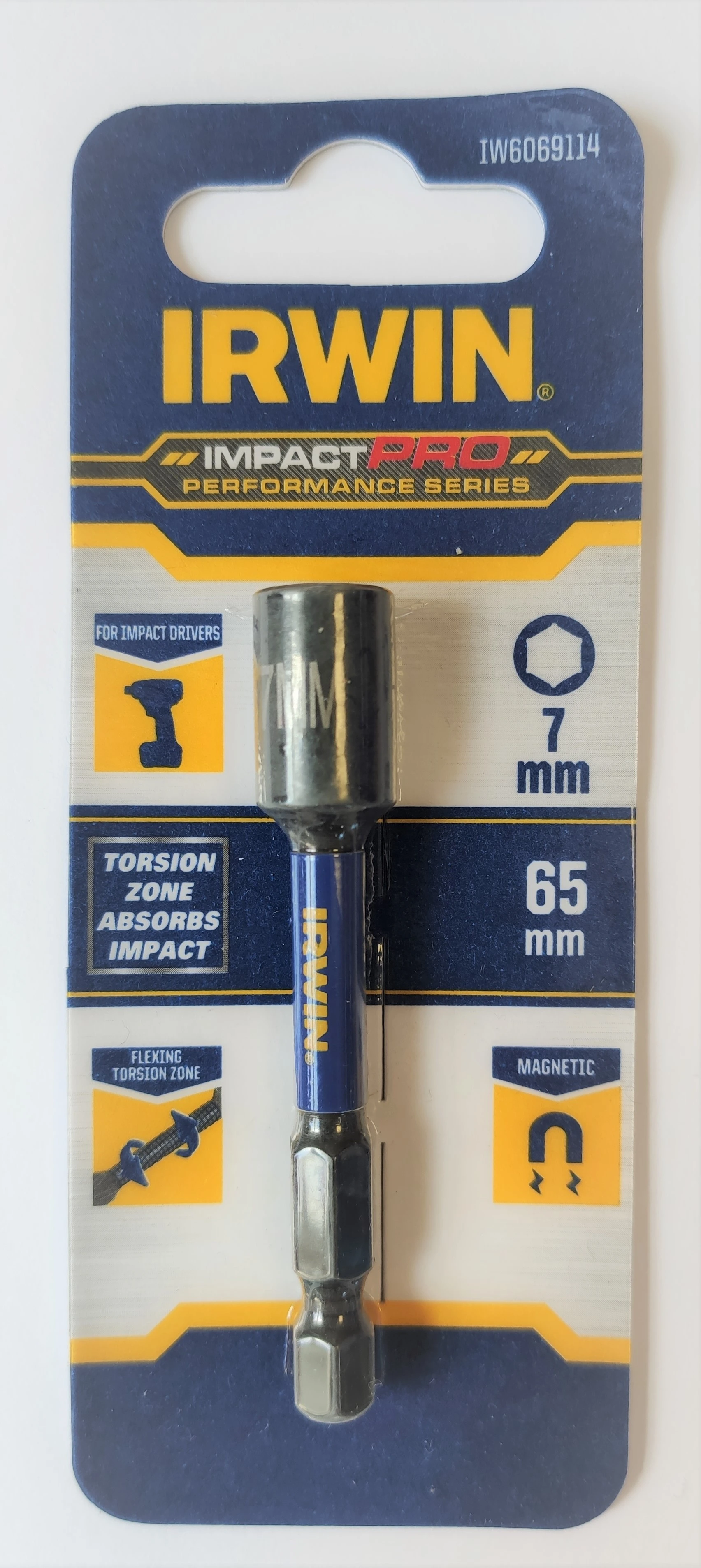 IRWIN Насадка торцевая IMPACT PRO 7 х 65мм, | IW6069114
