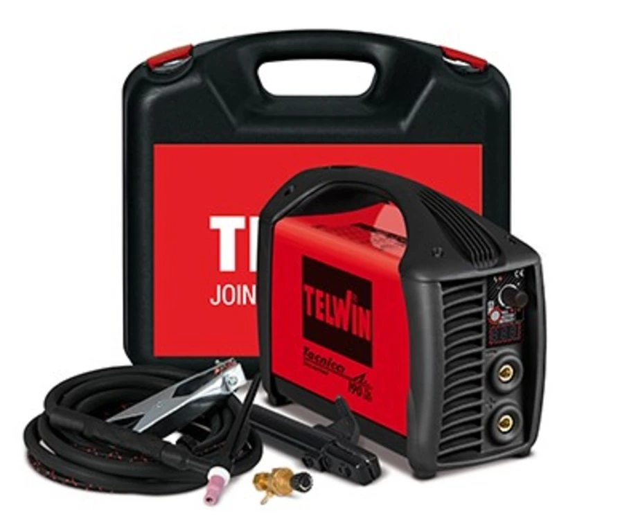 TELWIN Аппарат аргонно-дуговой сварки Telwin TECNICA 190 TIG/MMA DC LIFT VRD PL.C.CASE | 816220