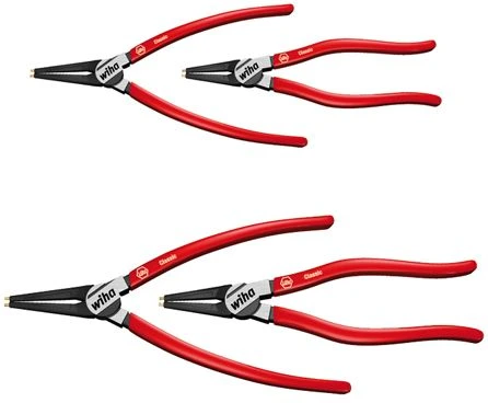 Wiha W34708 Набор из 4 шарнирно - губцевых съемников для стопорных колец для отверстий J10 J20 A10 A