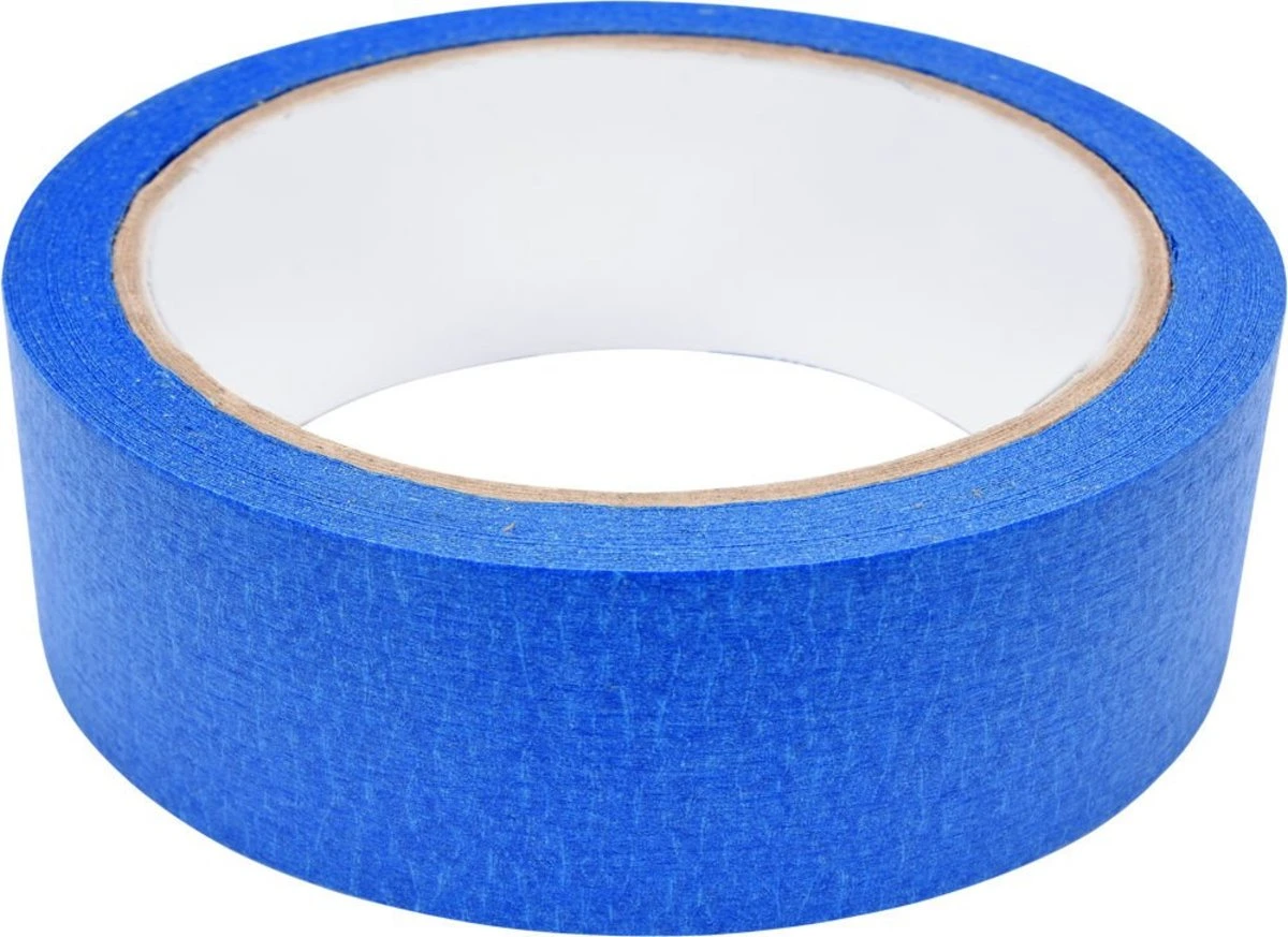 VOREL Стрічка самоклеюча паперова синя : 30 мм x 25 м  | 75120