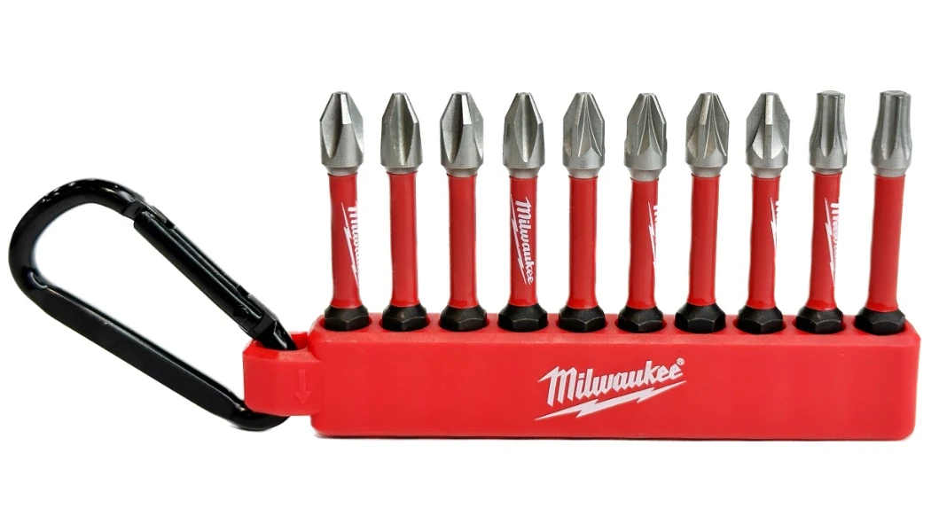 MILWAUKEE Набір біт SHOCKWAVE , на карабіні, (10шт) №1 | 4932492939