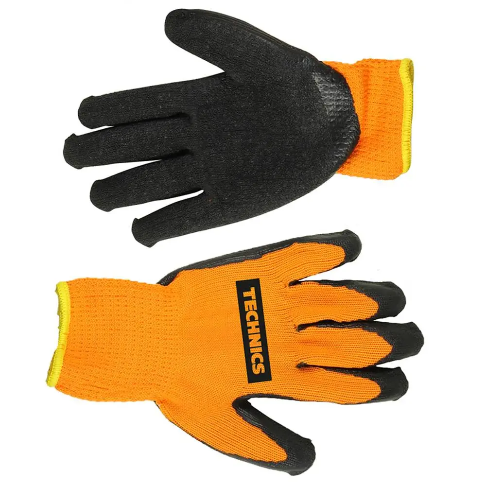 Рукавички плетені поліестер з латексним покриттям, розмір L Technics Master | 16-231