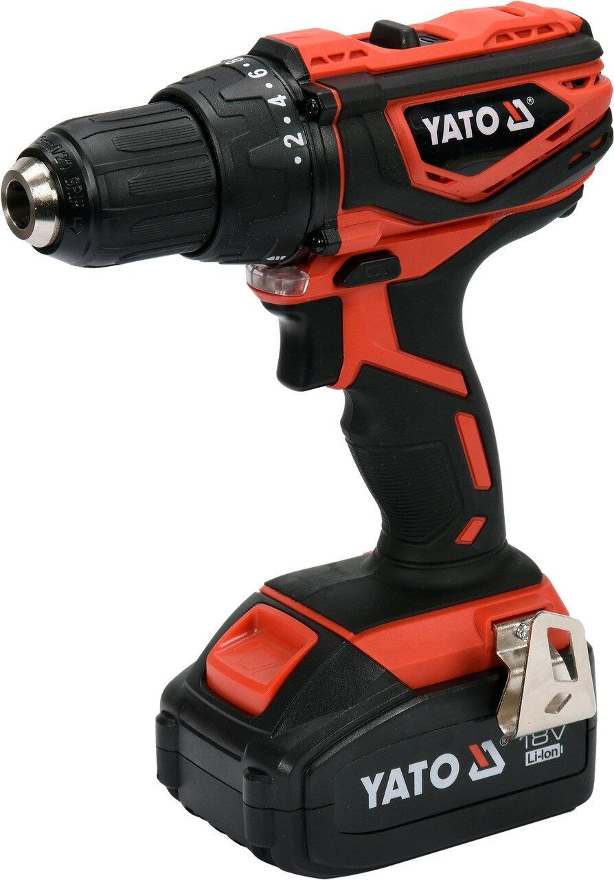 YATO Шуруповерт-дриль акумулят. Li-Ion- 2х18 В YATO: 3 Агод, крутн.мом.- 40Нм, патрон Ø≤13 мм в кейс