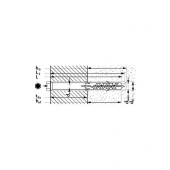 MUNGO MBR -SS 10 * 80 Фасадный дюбель со стопорным шурупом с шестигранной головкой HEXуп