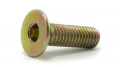 Винт мебельный Потайная головка, аналог DIN 7991, желтый цинк