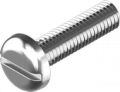 Винт нержавеющий с полукруглой головкой, прямой шлиц DIN 85 или ISO 1580 на shurup.ua Винт нержавеющий с полукруглой головкой, прямой шлиц DIN 85 или ISO 1580