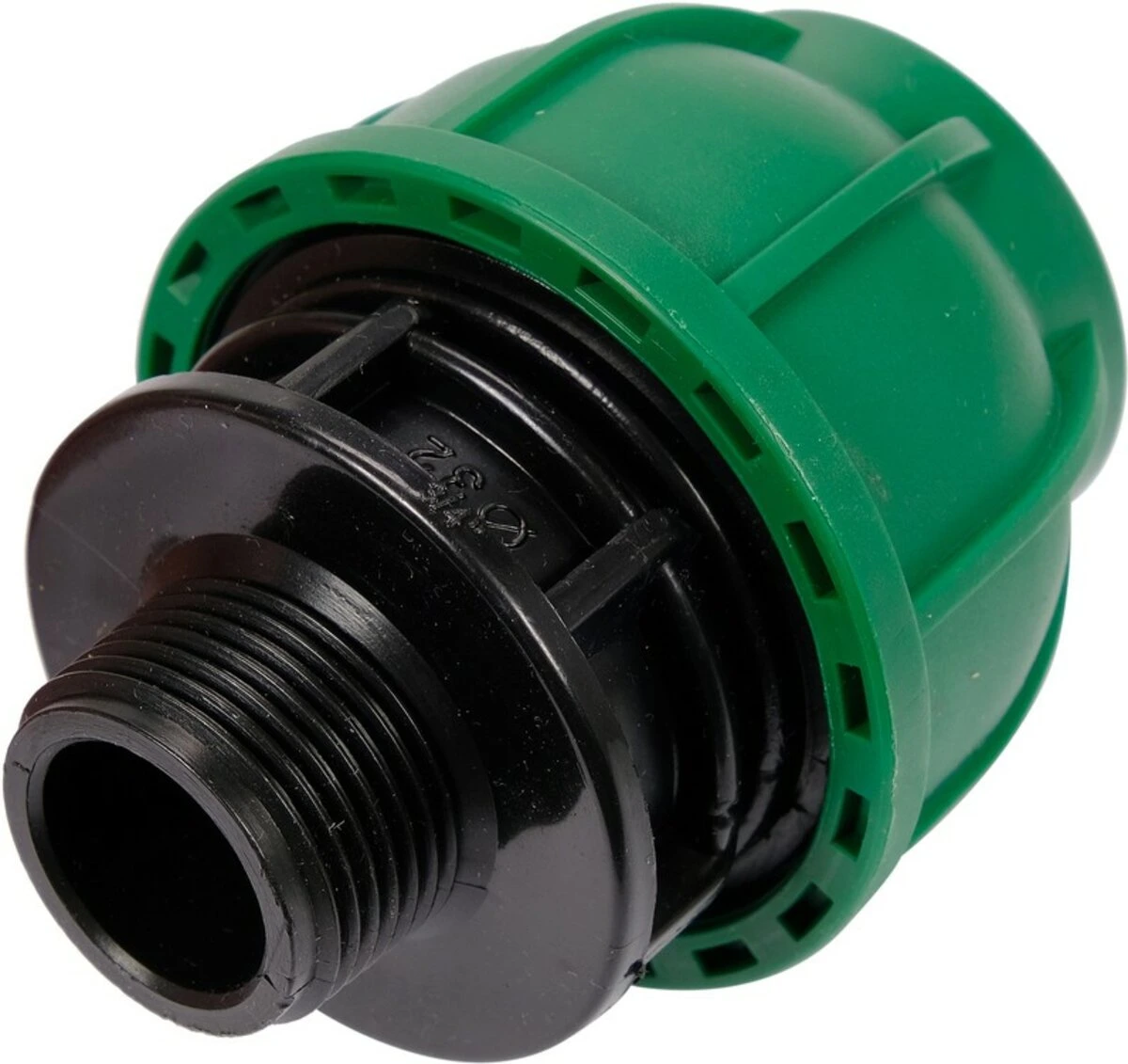 FLO Муфта до водяних пластикових труб з зовн. різьбою 32 мм- 3/4" поліпропіленова, для тиску 1 MPa |