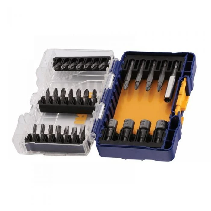 IRWIN Набор бит 30шт, 1/4" /25мм: PH1х1 /PH2х5 /PH3х1 /Pz1х1 /Pz2х5 /Pz3х1 / T20х1 / T25х1 /T30х1 / 