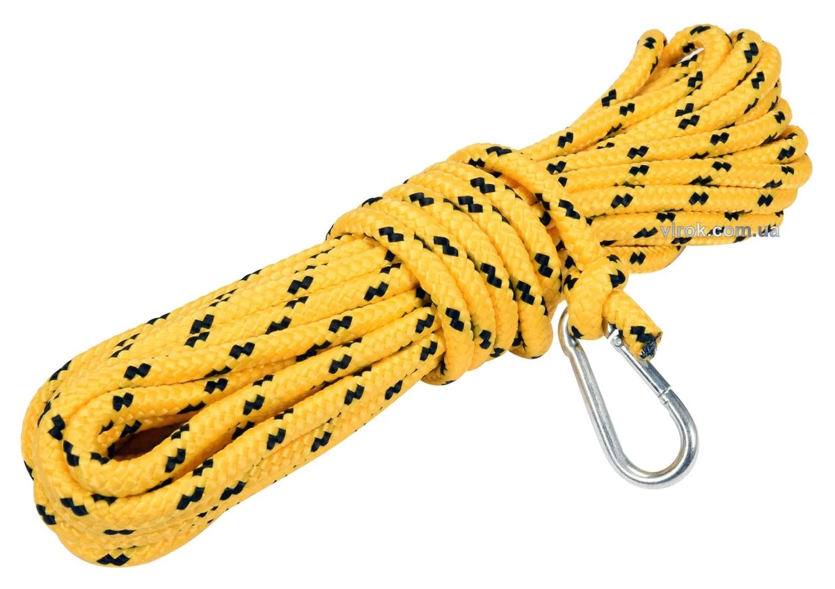 VOREL Шнур для очищення димарів з карабіном, Ø= 8 мм, l= 10 м  | 73022