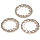 Шайба нержавеющая DIN 6798 J или UNI 8842 J c внутренними зубчиками