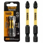 Набір біт DeWALT, IMPACT TORSION EXTREME, ударні, Pozidriv,Pz2, L=57 мм, 2 шт