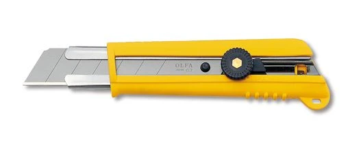 Нож OLFA NH-1 с выдвижным лезвием, с противоскользящим покрытием, фиксатор, 25мм