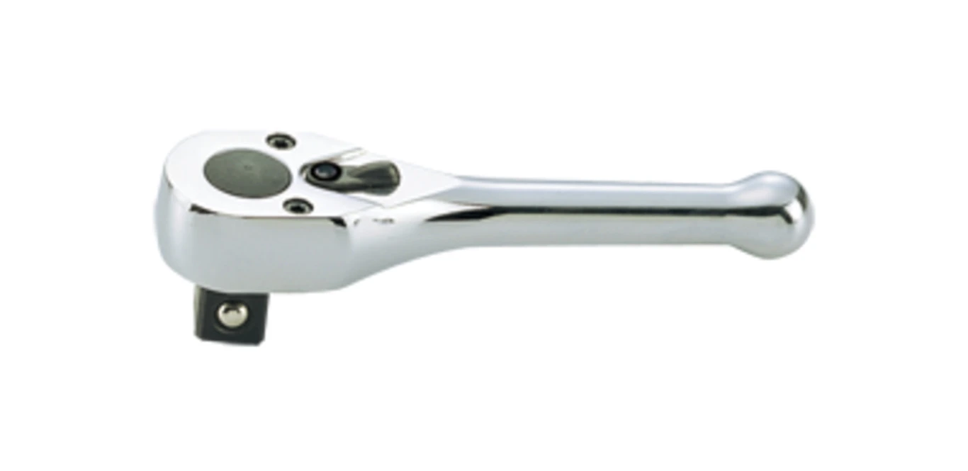 KING TONY Трещотка 1/2" 120 мм 64 зуба (полированная рукоятка) | 4760-05