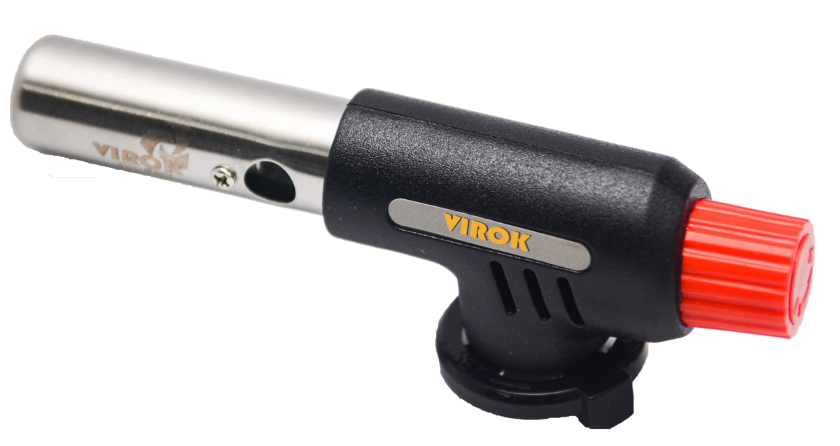 VIROK Пальник газовий з цанговим (швидким) з'єднанням. Piezo, ceramic  | 44V187
