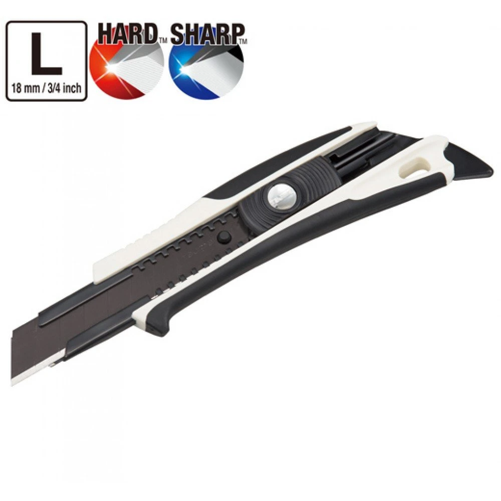TAJIMA Нож 18mm, серия PREMIUM, DORA Fin Cutter Razar Black Blade, автоматический фиксатор