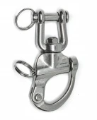 Карабин нержавеющий отцепной с вилкой /// M 8262