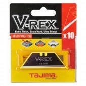 TAJIMA Трапециевидные лезвия V-REX II, черные, экстра острые, 10шт
